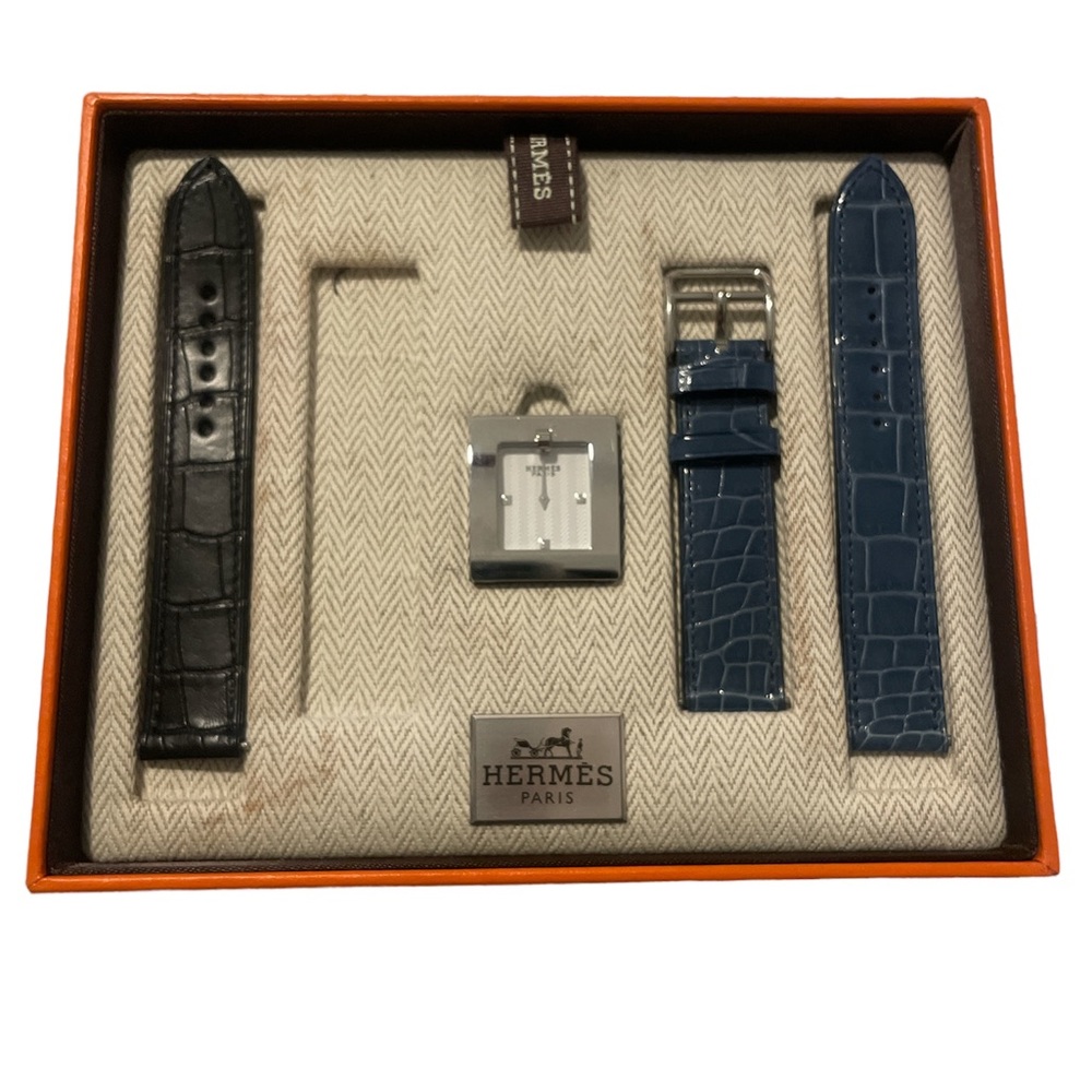 Rare Hermes BELT WATCH BE1.220 WATCH STAINLESS STEEL